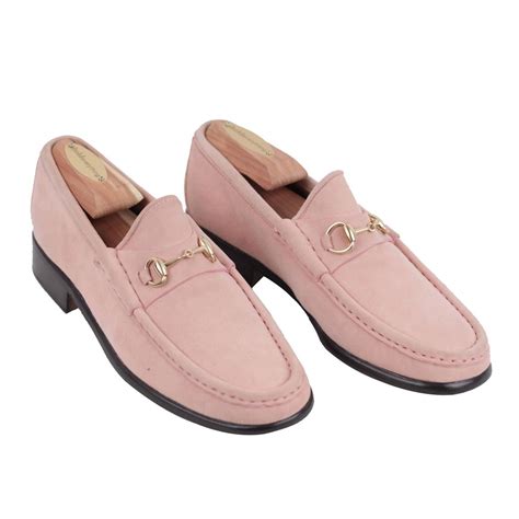 cheap white gucci loafers|pink suede gucci loafers.